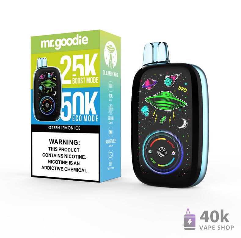 Mr.Goodie Dual Mode King Disposable Vape - 50K Puffs, Dual Mesh Coil - зображення 6