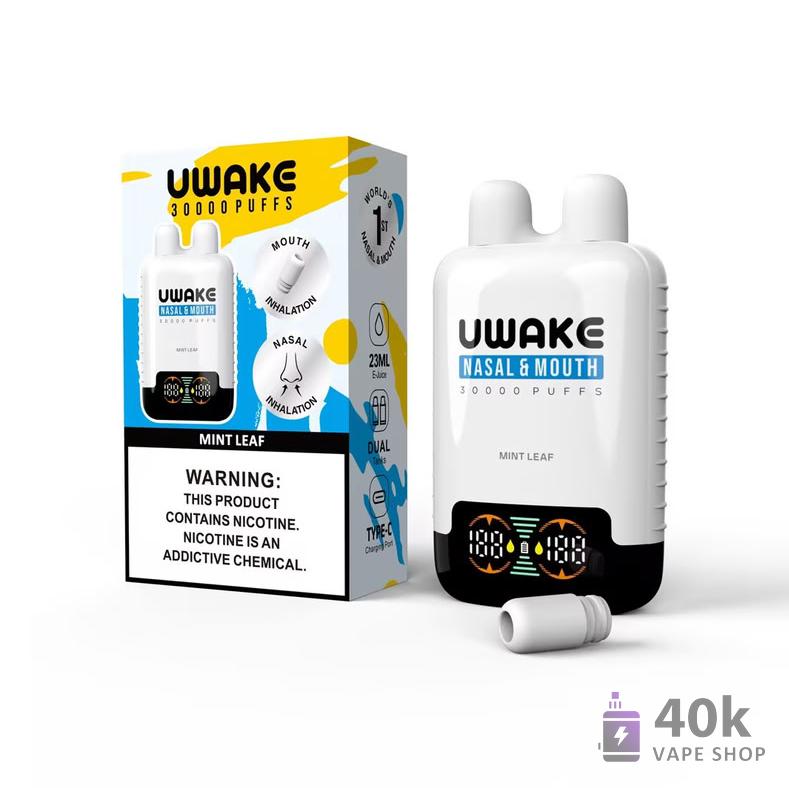 Mr. Goodie UWAKE Disposable Vape - 30,000 Puffs, Dual Tank, Smart Screen - Afbeelding 5
