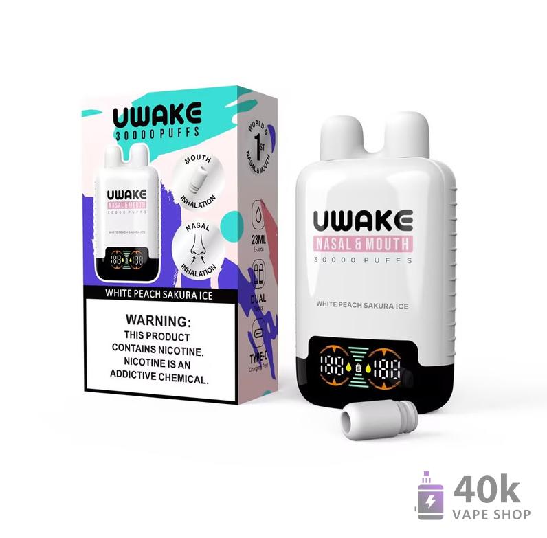 Mr. Goodie UWAKE Disposable Vape - 30,000 Puffs, Dual Tank, Smart Screen - Afbeelding 2
