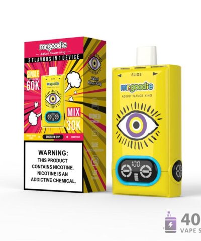 Mr. GoodieAdjust Flavor King Triple Flavor Disposable Vape mit einstellbaren Modi