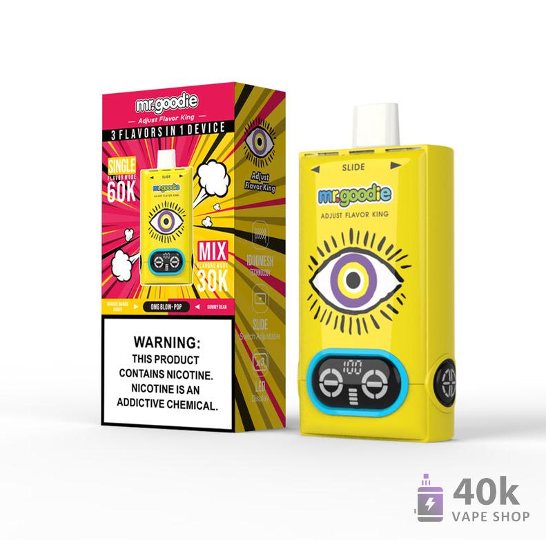 Mr. GoodieAdjust Flavor King Потрійний смак одноразового вейпа з регульованими режимами