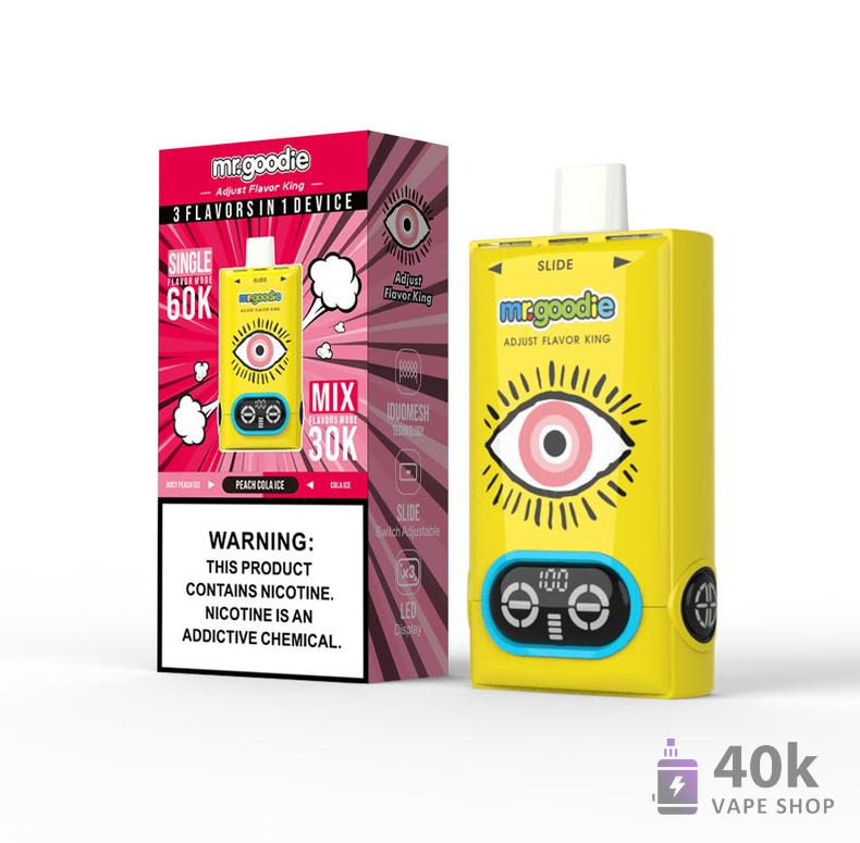 Mr. GoodieAdjust Flavor King Triple Flavor Disposable Vape with Adjustable Modes - зображення 2