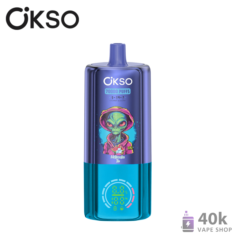 OKSO 3-in-1 70K Puffs Disposable Vape | Long-Lasting Mesh Coil Device - Kép 5