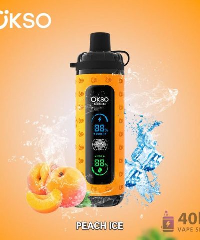 OKSO Shisha Max 40000 Vape jetable 40K bouffées, Rechargeable Mesh Coil
