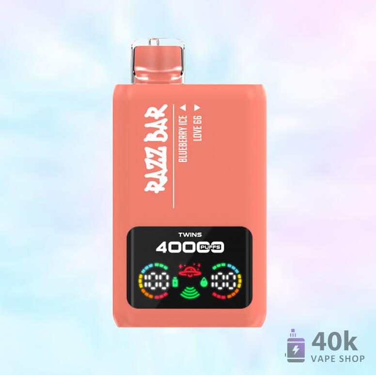 Razz Bar 40000 Puffs Disposable Vape - 10 Double Flavors & Rechargeable - Vaizdas 3