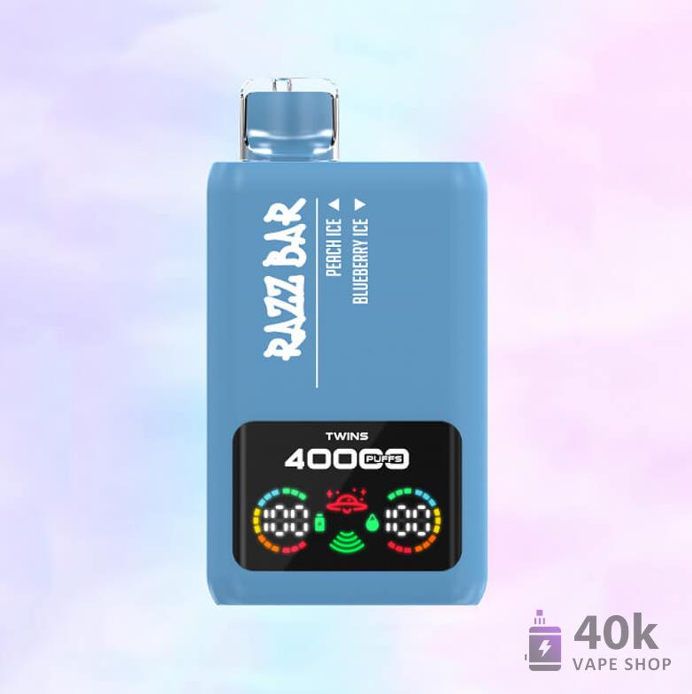 Razz Bar 40000 Puffs Disposable Vape - 10 Double Flavors & Rechargeable - Vaizdas 5