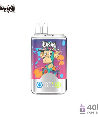 Alternativ vy av Uwin Crystal Twins 40000 Disposable Vape - 40K Puffs, 32ml Capacity, Rechargeable Type-C