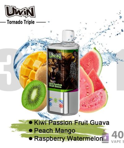 Uwin Tornado Triple 60K Vape usa e getta - Tripli gusti, 60.000 boccate