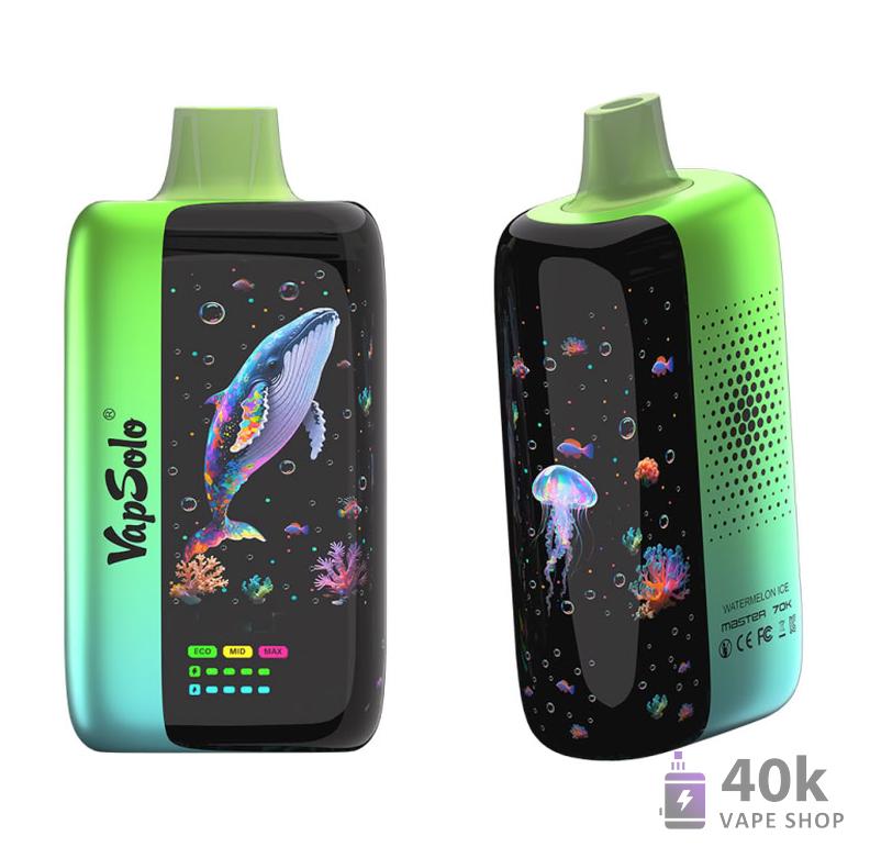 Vapsolo Master 70K Disposable Vape - 70,000 Puffs, Dual Mesh Coil, Rechargeable – Image 3
