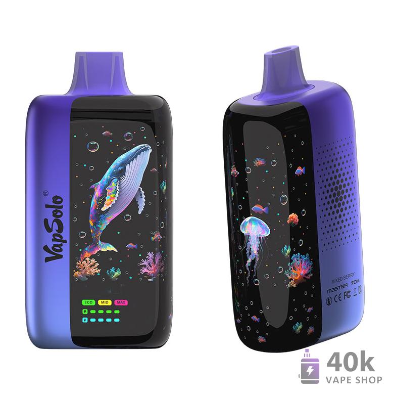 Vapsolo Master 70K Disposable Vape - 70,000 Puffs, Dual Mesh Coil, Rechargeable – Image 4