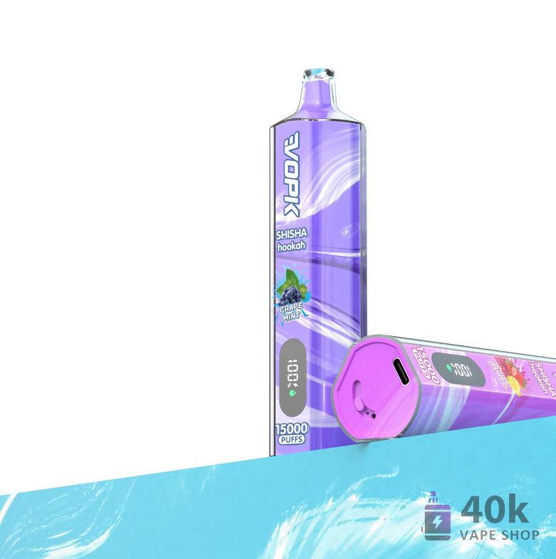 VOPK Shisha Hookah 15000 Puffs Disposable Vape - DTL Mesh Coil Device - Kép 4