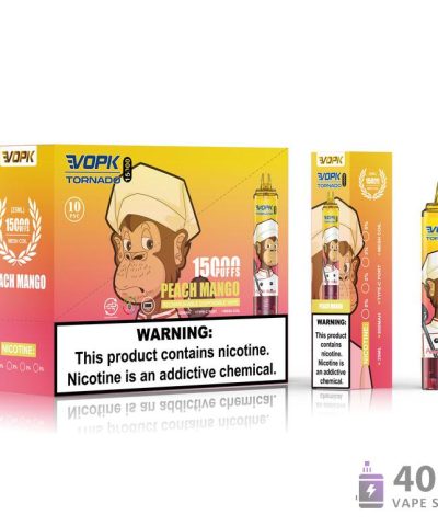 Vue alternative de VOPK Tornado 15000 Puffs Disposable Vape Pen - Mesh Coil, Type-C Charging