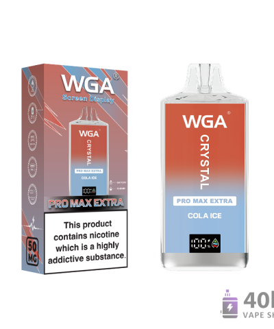 Wgaクリスタルプロマックスエクストラ15000パフ使い捨てVAPE-5%ニコチン