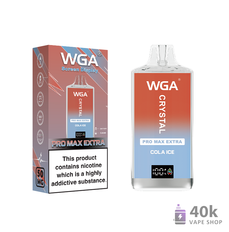 Wga Crystal Pro Max Extra 15000 Puffs Engangs Vape - 5% Nikotin