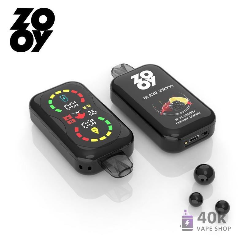 Zooy Blaze 25000 engångsvape | 25000 puffar, fullskärmsdisplay, justerbart luftflöde