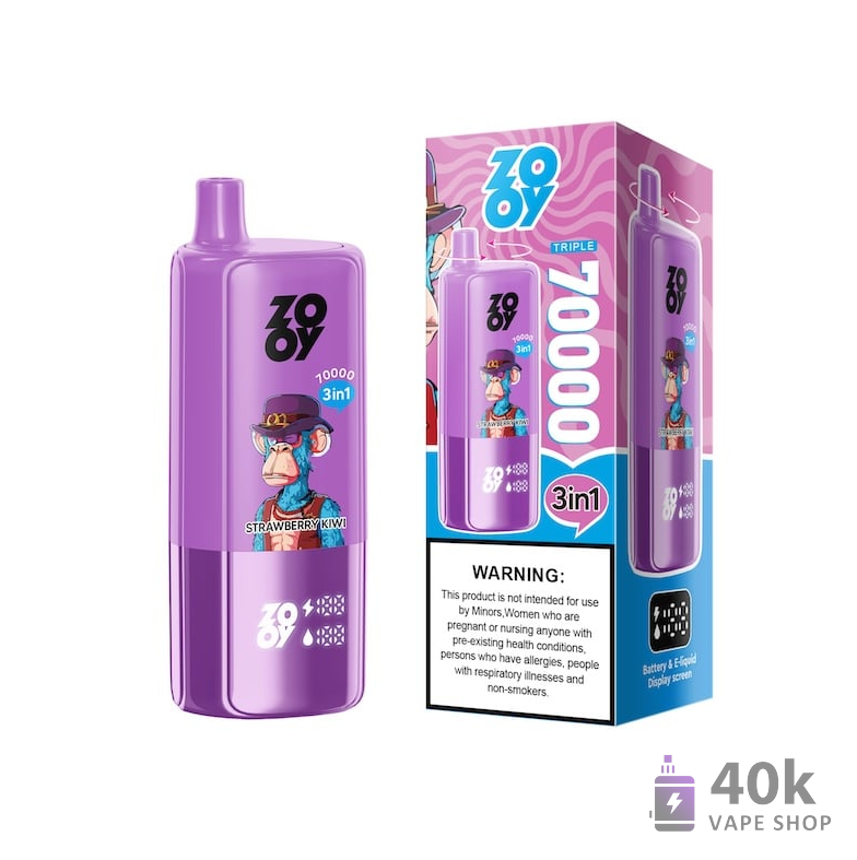 ZOOY King TRIPLE 70000 Puff Disposable Vape - 3-in-1 Flavors, Smart Screen - Bild 2