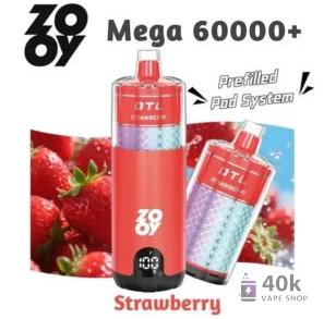 ZOOY MEGA 60000 Kit - 60K Puffs Prefilled Pod System with 1700mAh Battery - Vaizdas 6