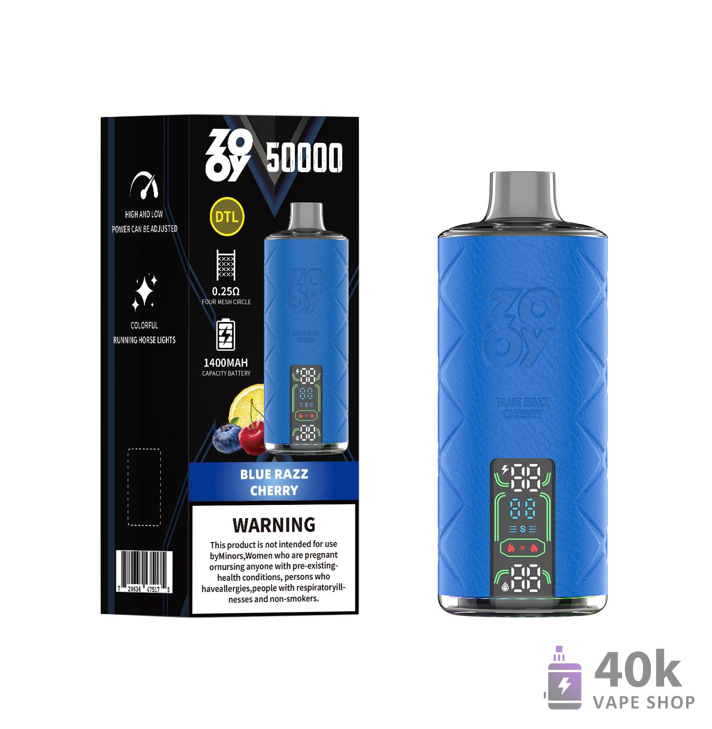 Zooy Shisha 50000 Puffs Disposable Vape Rechargable Kit – Image 4