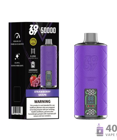 Zooy Shisha 50000 bouffées Vape jetable Kit rechargeable