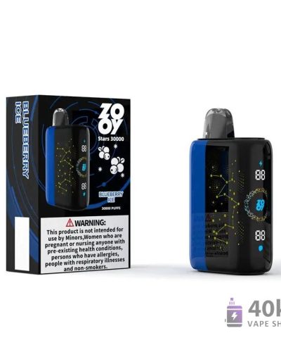Zooy Star 30000 Eldobható Vape - 30K Puffs, állítható légáramlás és kettős hálós tekercs