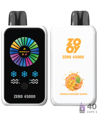 Alternativ vy av Zooy Zero 45000 Disposable E-Cigarette with ICE-NIC Control and Adjustable Airflow