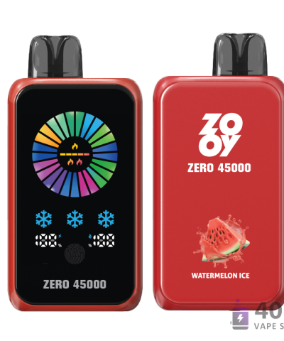 Zooy Zero 45000 engångs-e-cigarett med ICE-NIC-kontroll och justerbart luftflöde